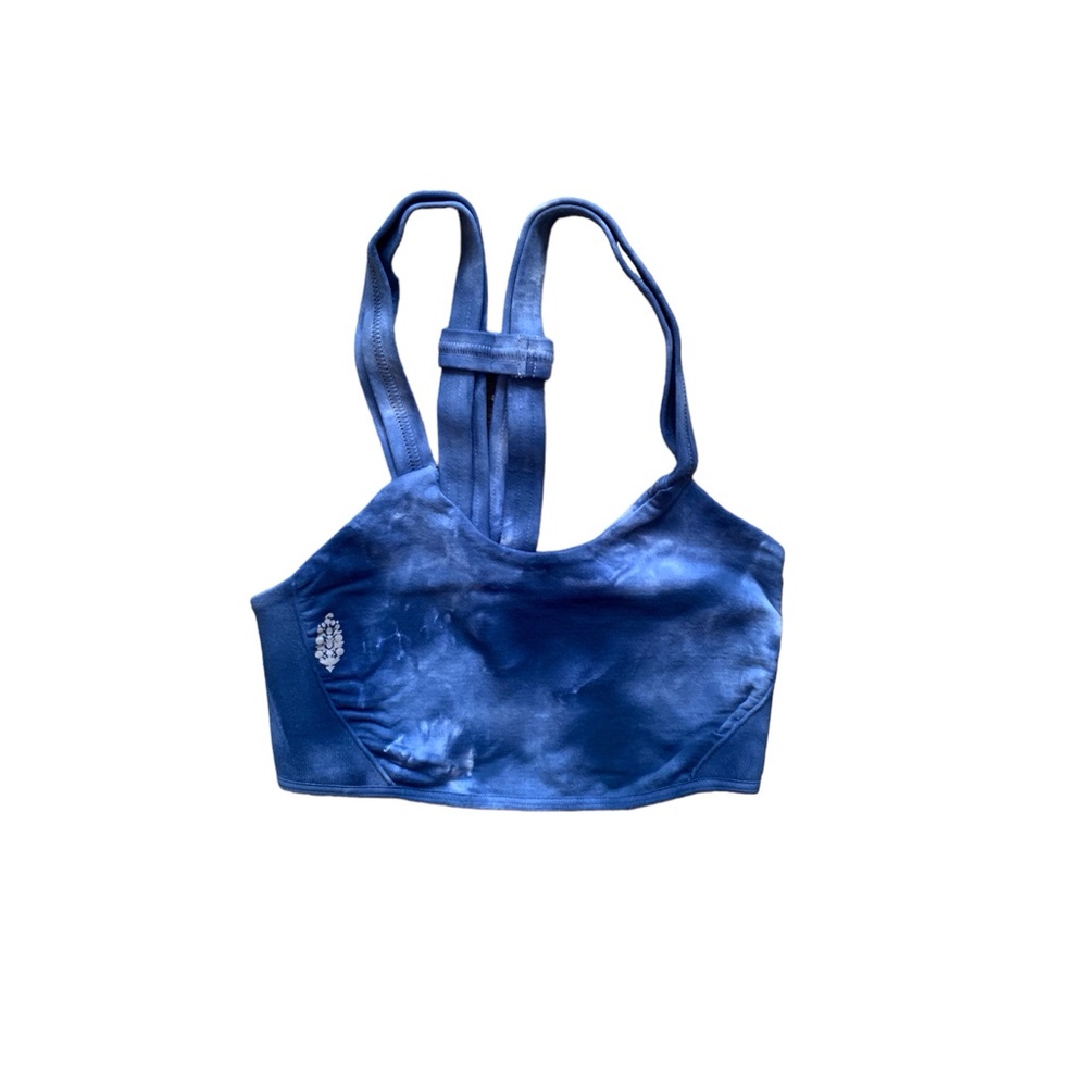 Free People Movement Tie Dye On The Rader Bra Women Color Blue Size XS/S